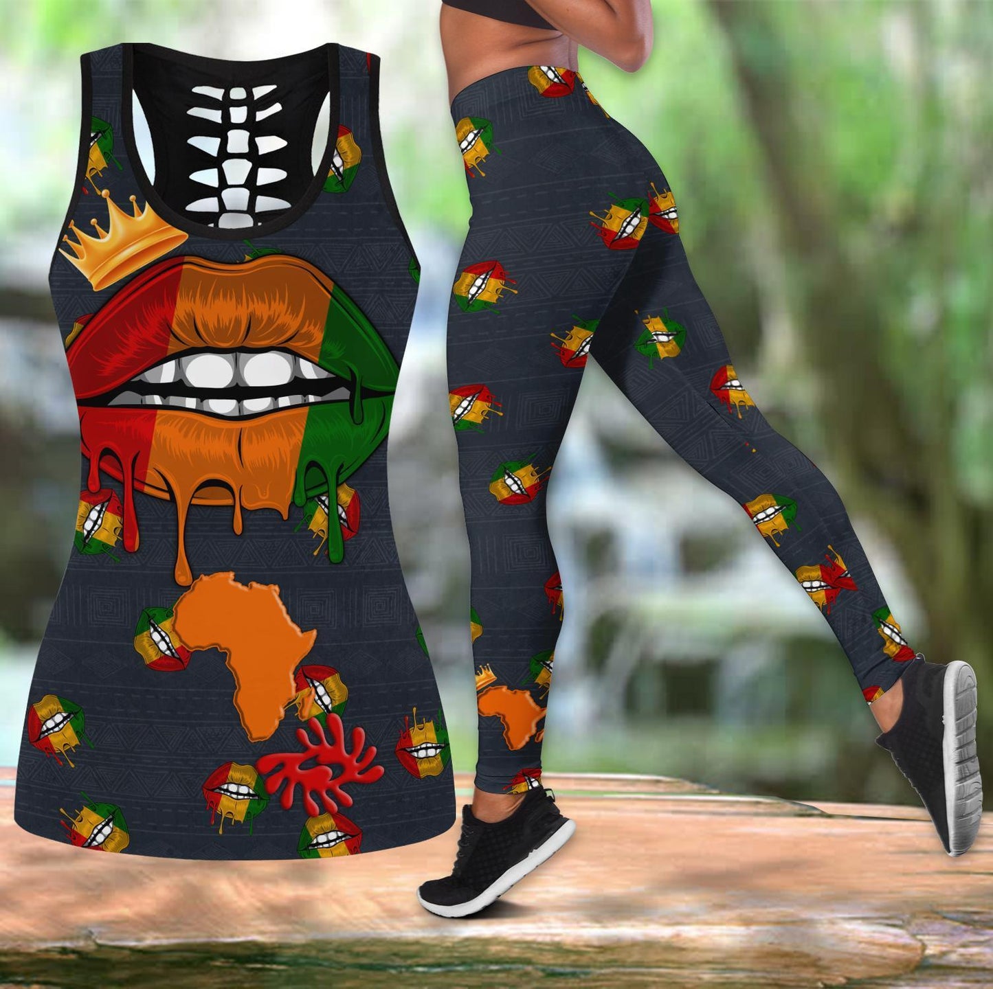 African Queen Legging & Tank top-ML-Apparel-ML-S-S-Vibe Cosy™