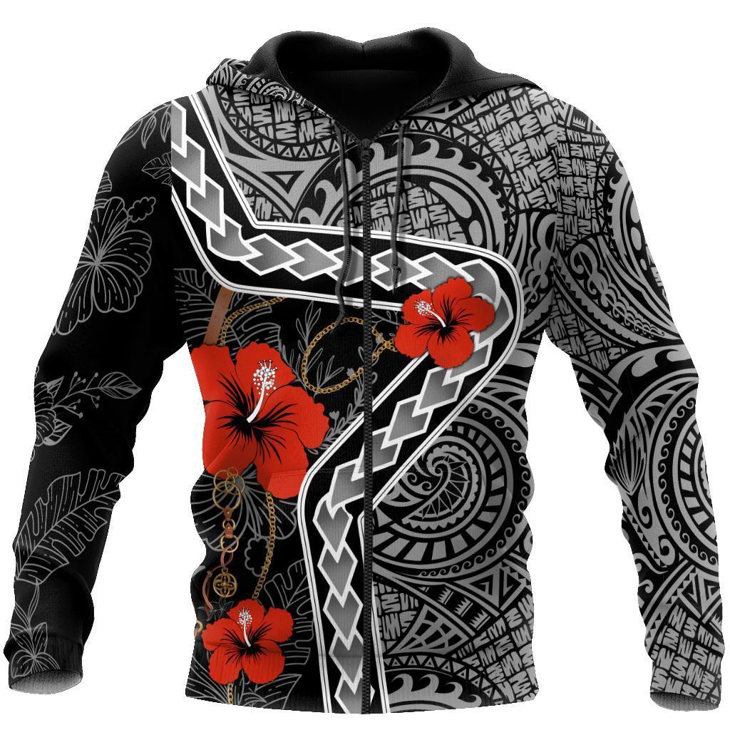 Amazing Polynesian Tattoo Hoodie-ML-Apparel-ML-Zipped Hoodie-S-Vibe Cosy™