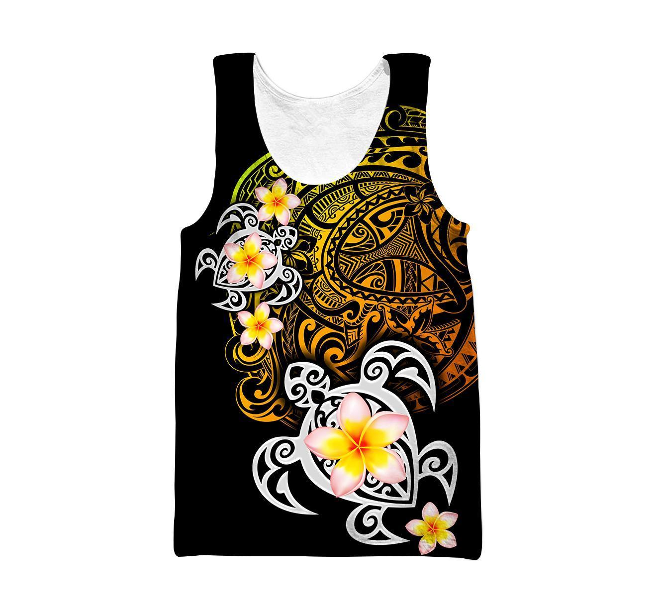 Amazing Polynesian Tattoo Turtle Hoodie-ML-Apparel-ML-Tank Top-S-Vibe Cosy™