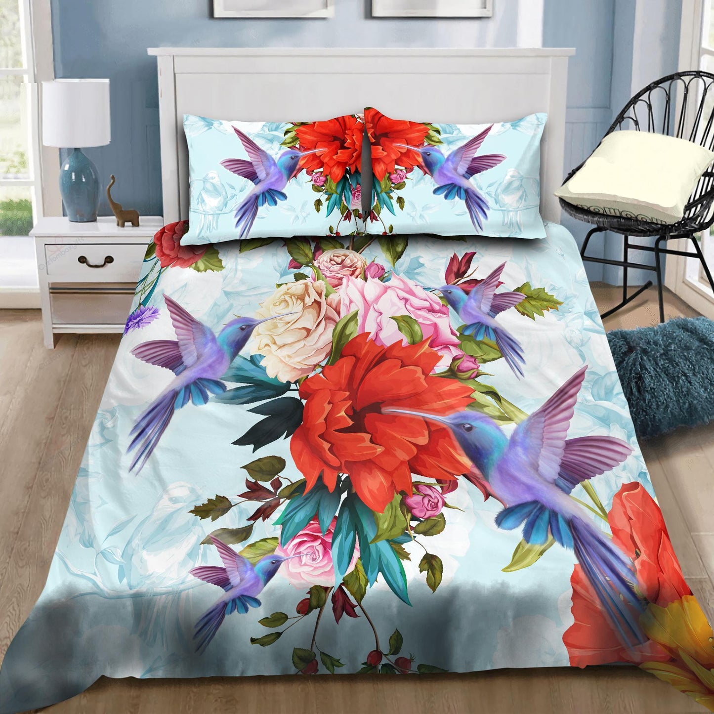 Beautiful Hummingbird Bedding Set-ML NTN07242002