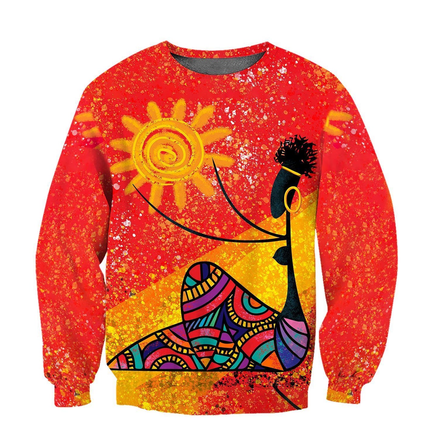 African Girl and Star Hoodie