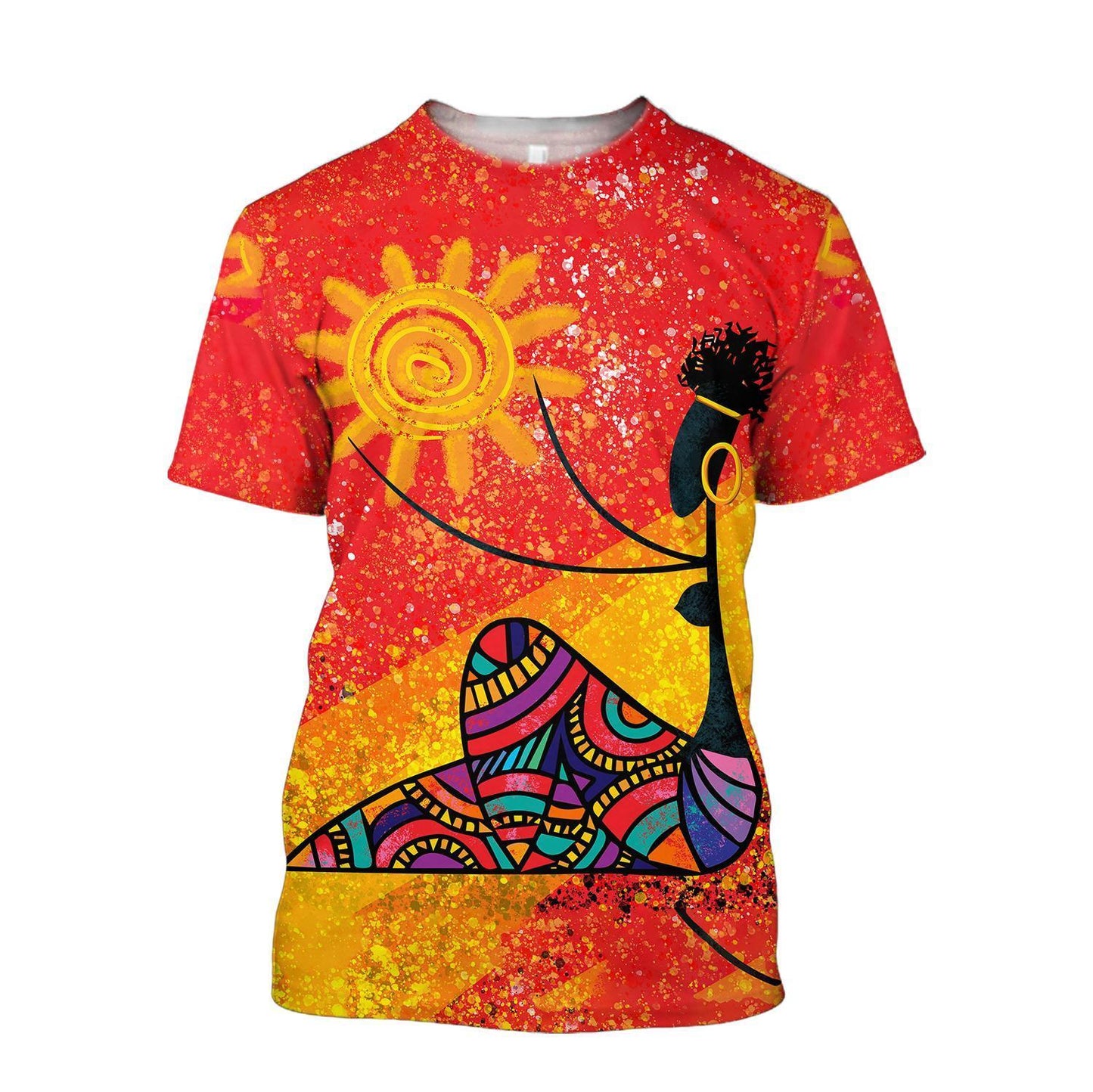 African Girl and Star Hoodie