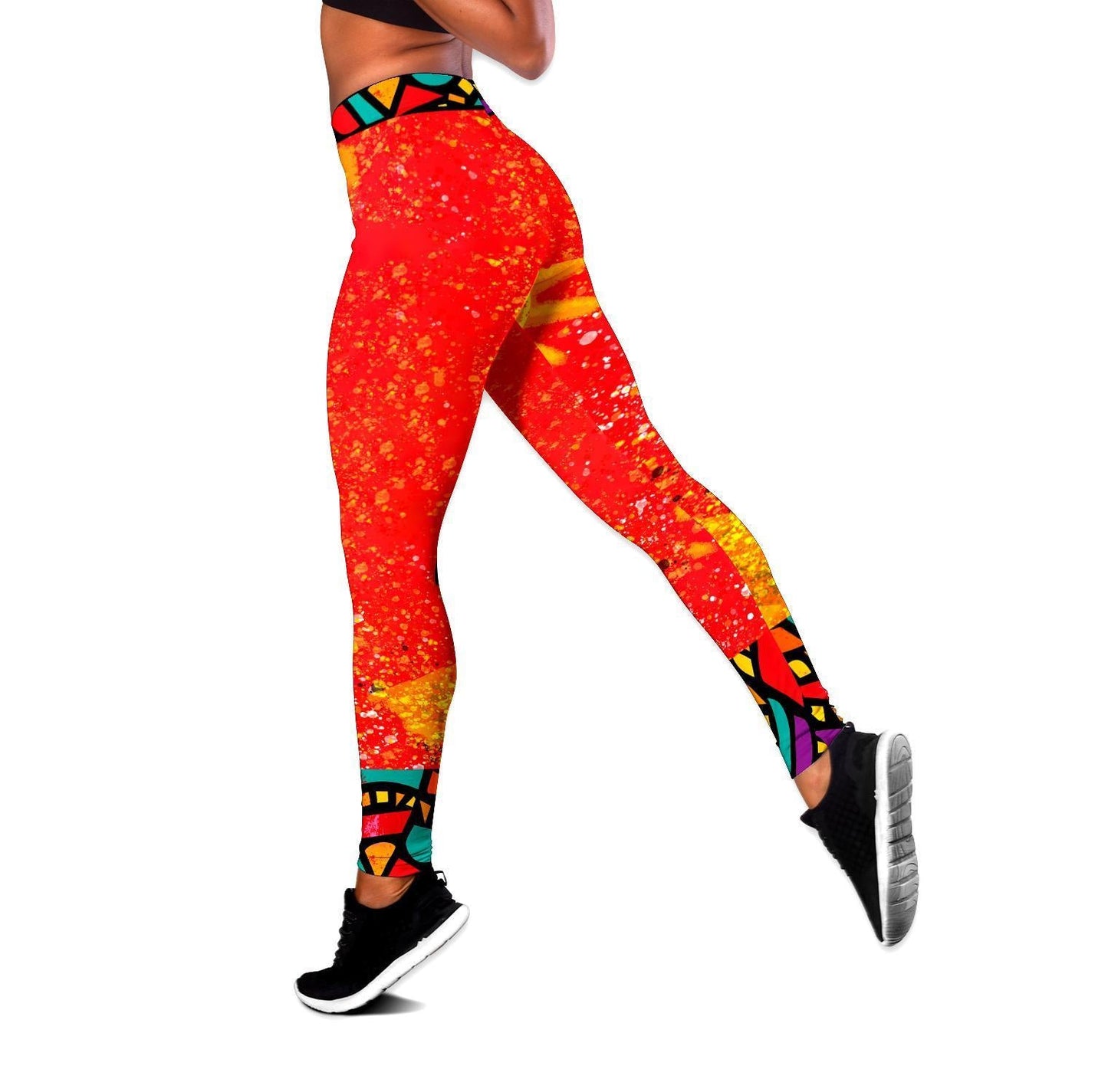 African Girl and Star Legging & Tank top