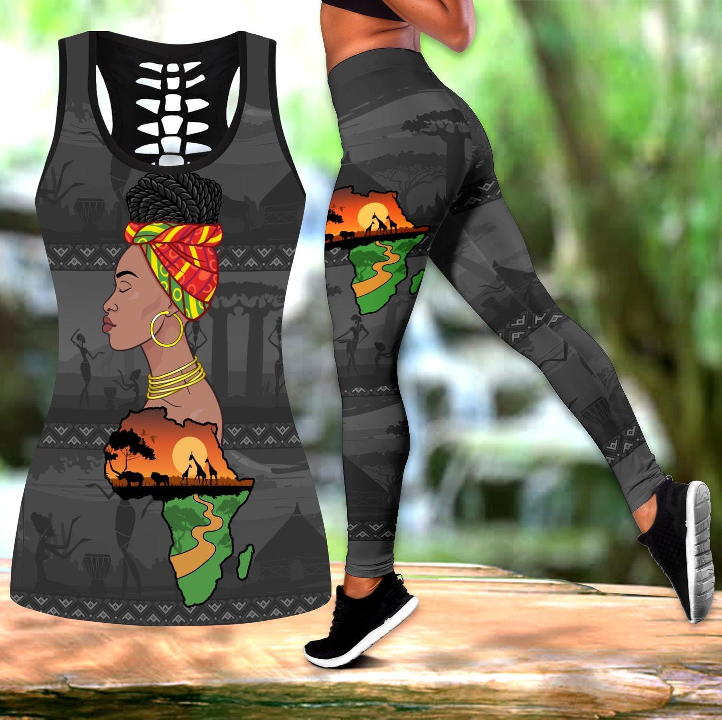 Africa Mom Legging & Tank top