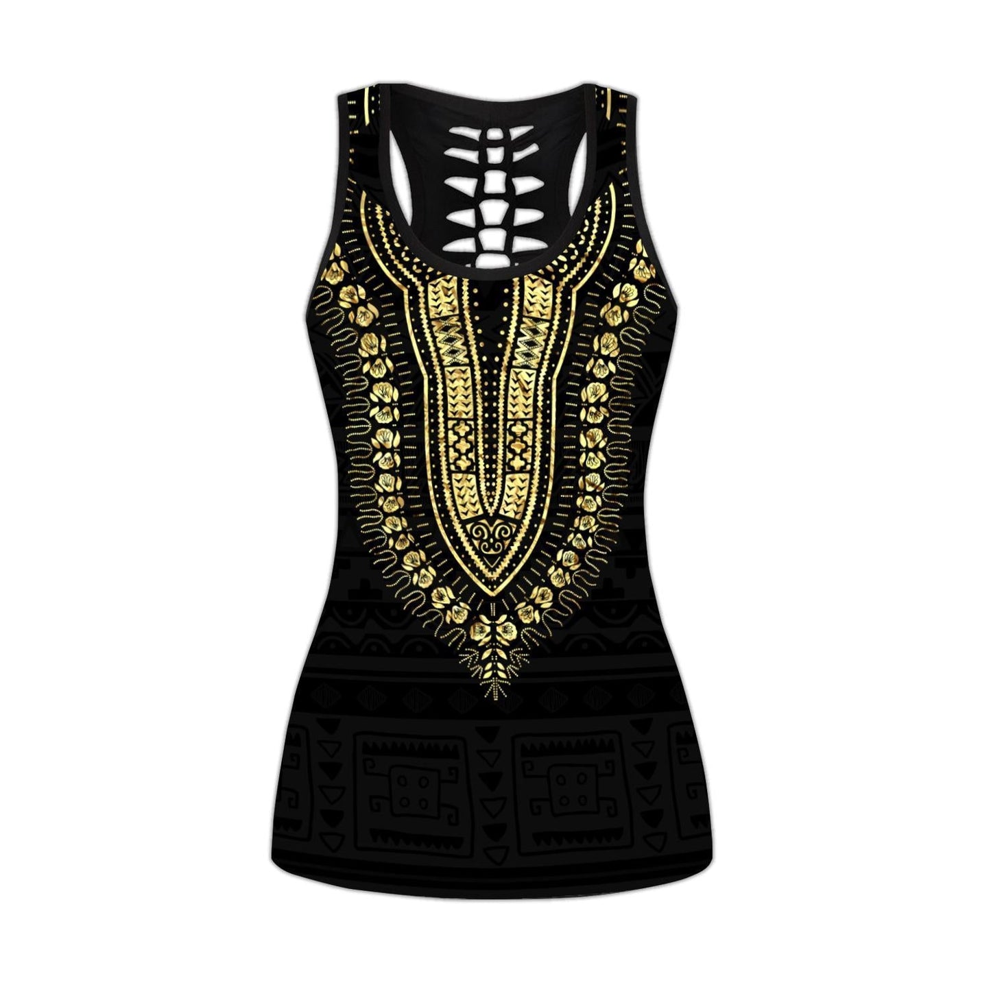 African Luxury Pattern Legging & Tank top