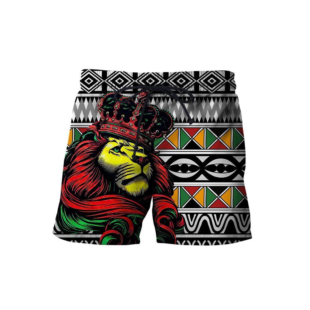 African Lion Pattern Hoodie