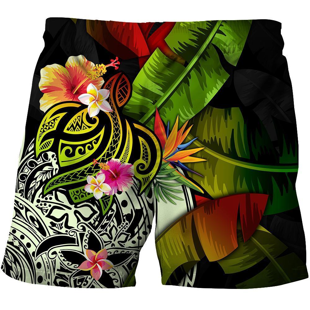 Amazing Turtle Polynesian Over Printed Hoodie Tshirt for Men and Women ML