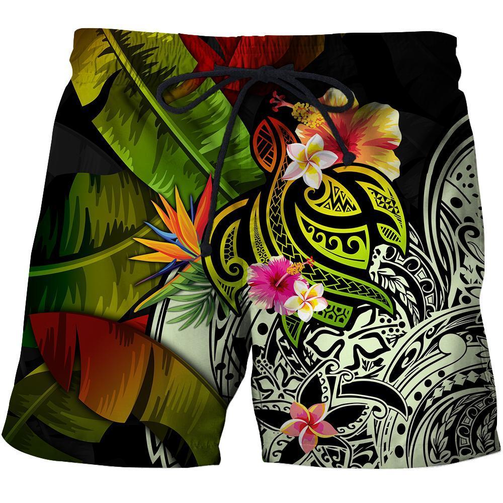 Amazing Turtle Polynesian Over Printed Hoodie Tshirt for Men and Women ML