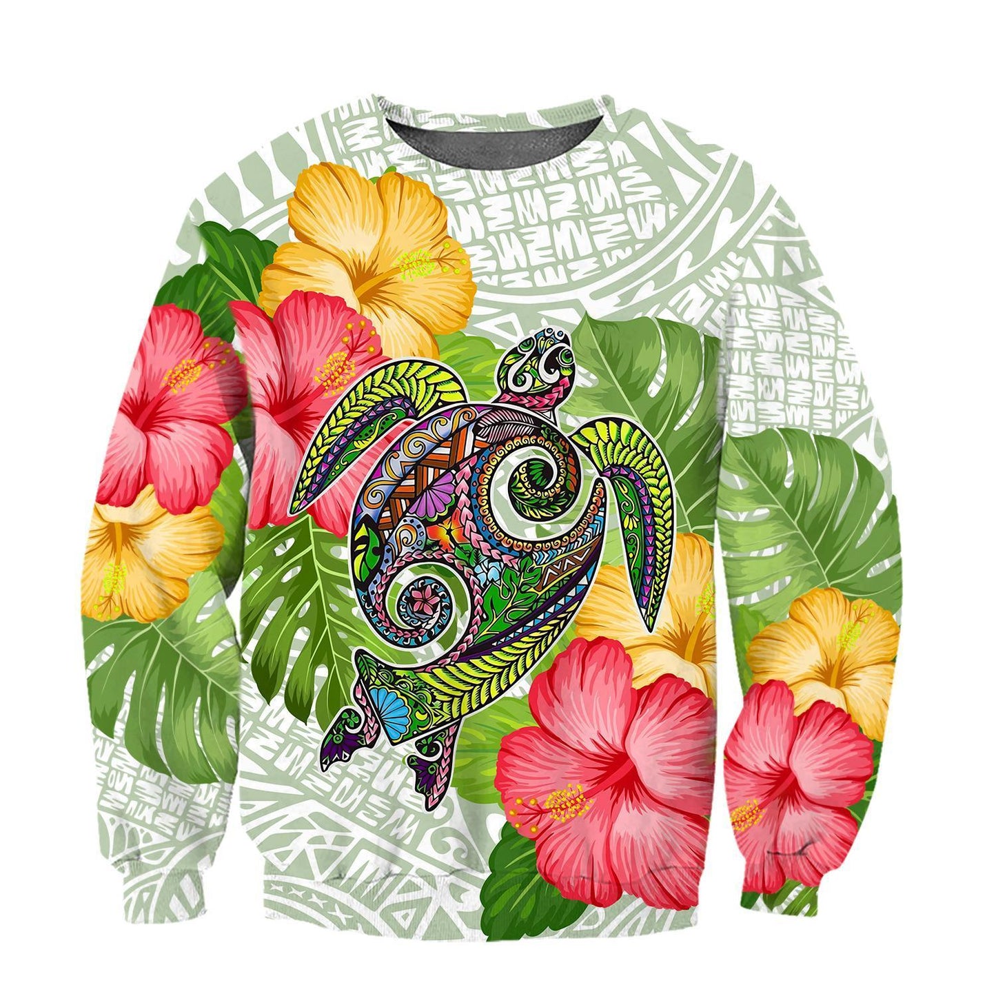 Amazing Fall In The Wave Polynesian 3D Over Printed Hoodie Tshirt for Men and Women-ML