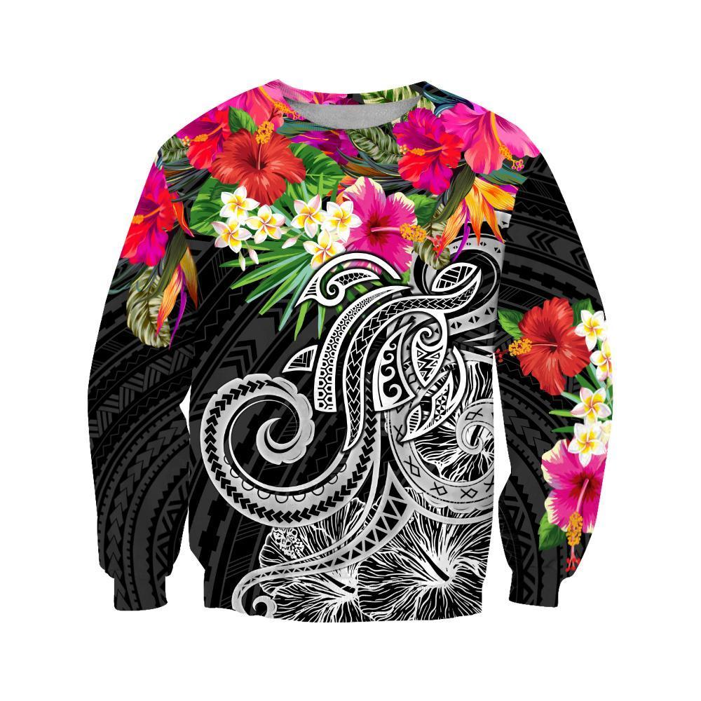 Amazing Hibiscus And Frangipani Hoodie Tshirt for Men and Women ML