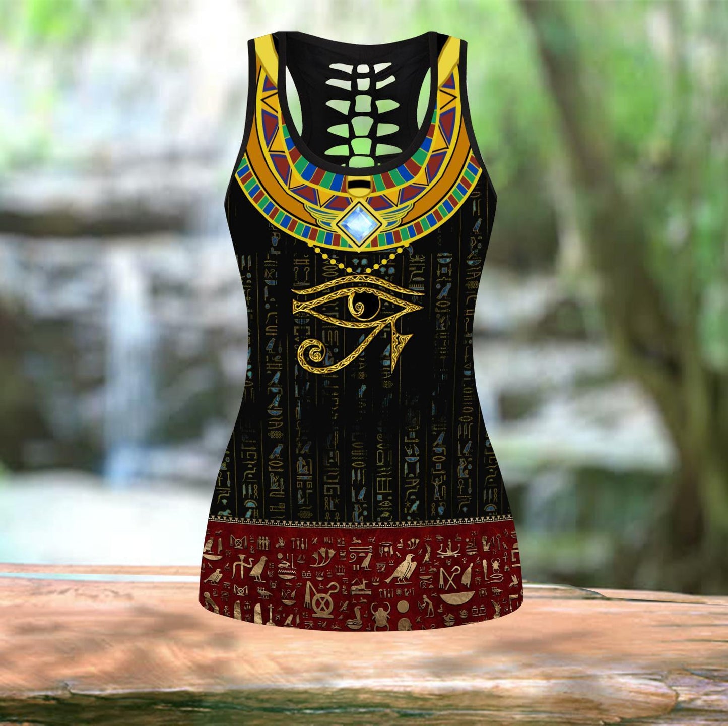 The Eyes of Horus 3D Over Printed Legging & Tank top-ML