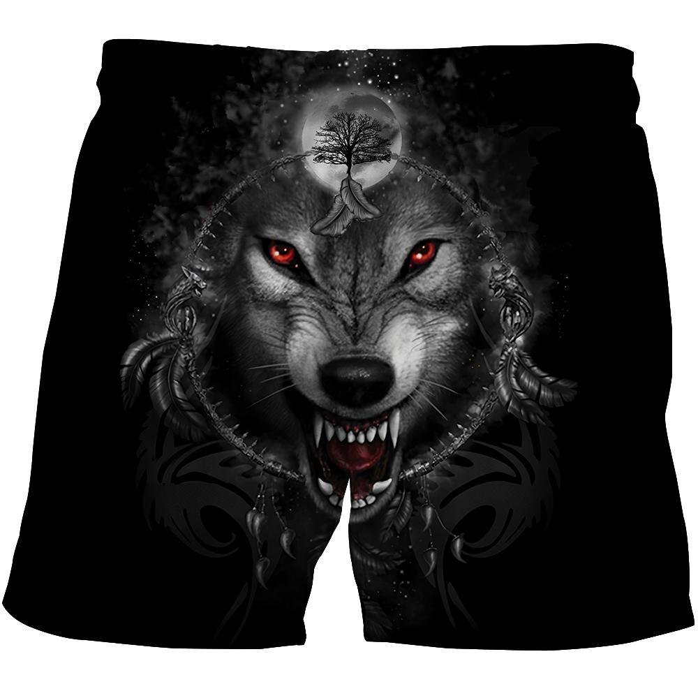Black Wolf 3D Over Printed Hoodie for Men and Women-ML