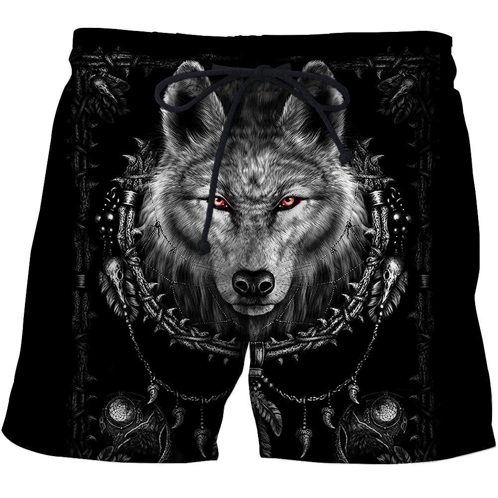 Black Wolf 3D Over Printed Hoodie for Men and Women-ML