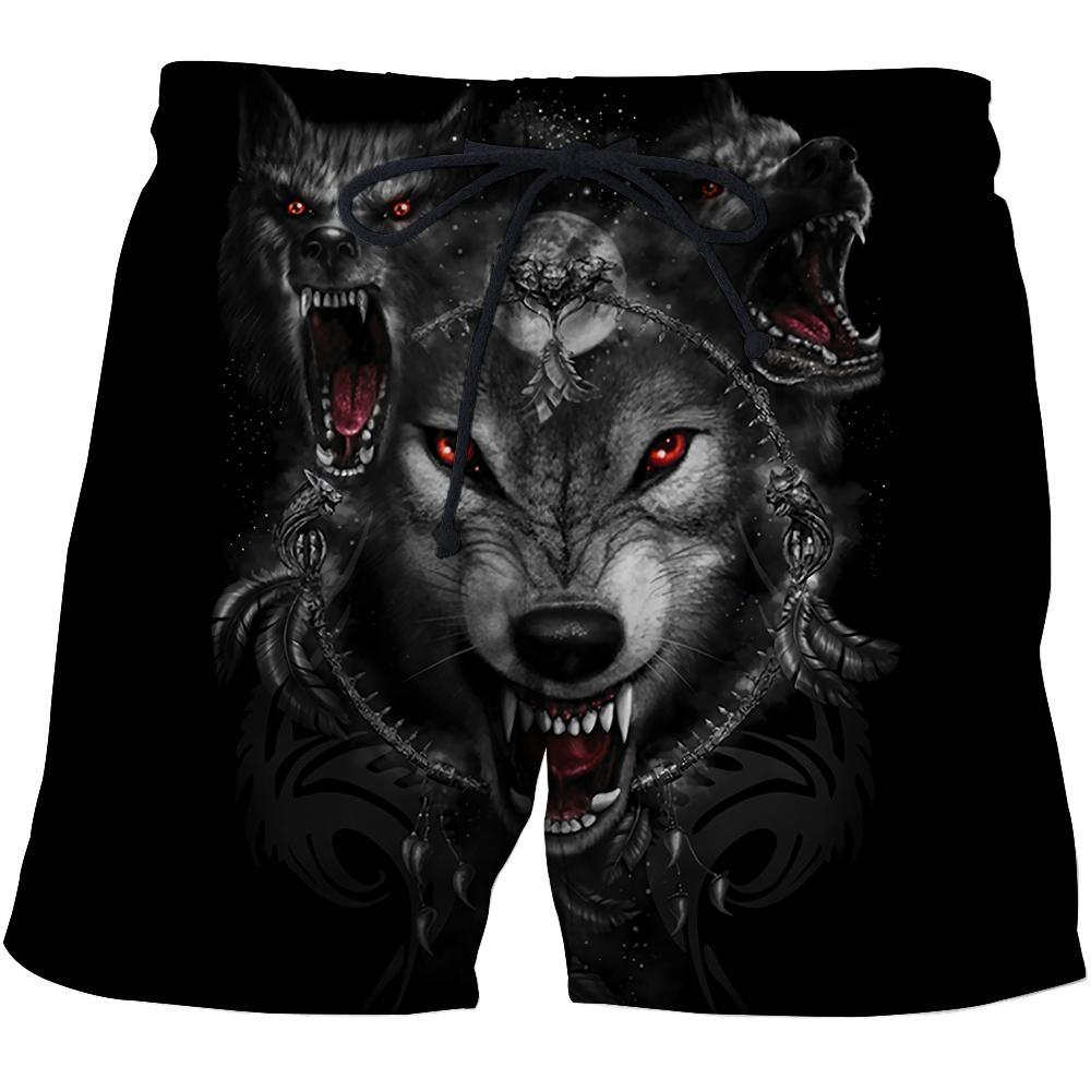 Black Wolf Nightmare 3D Over Printed Hoodie for Men and Women-ML