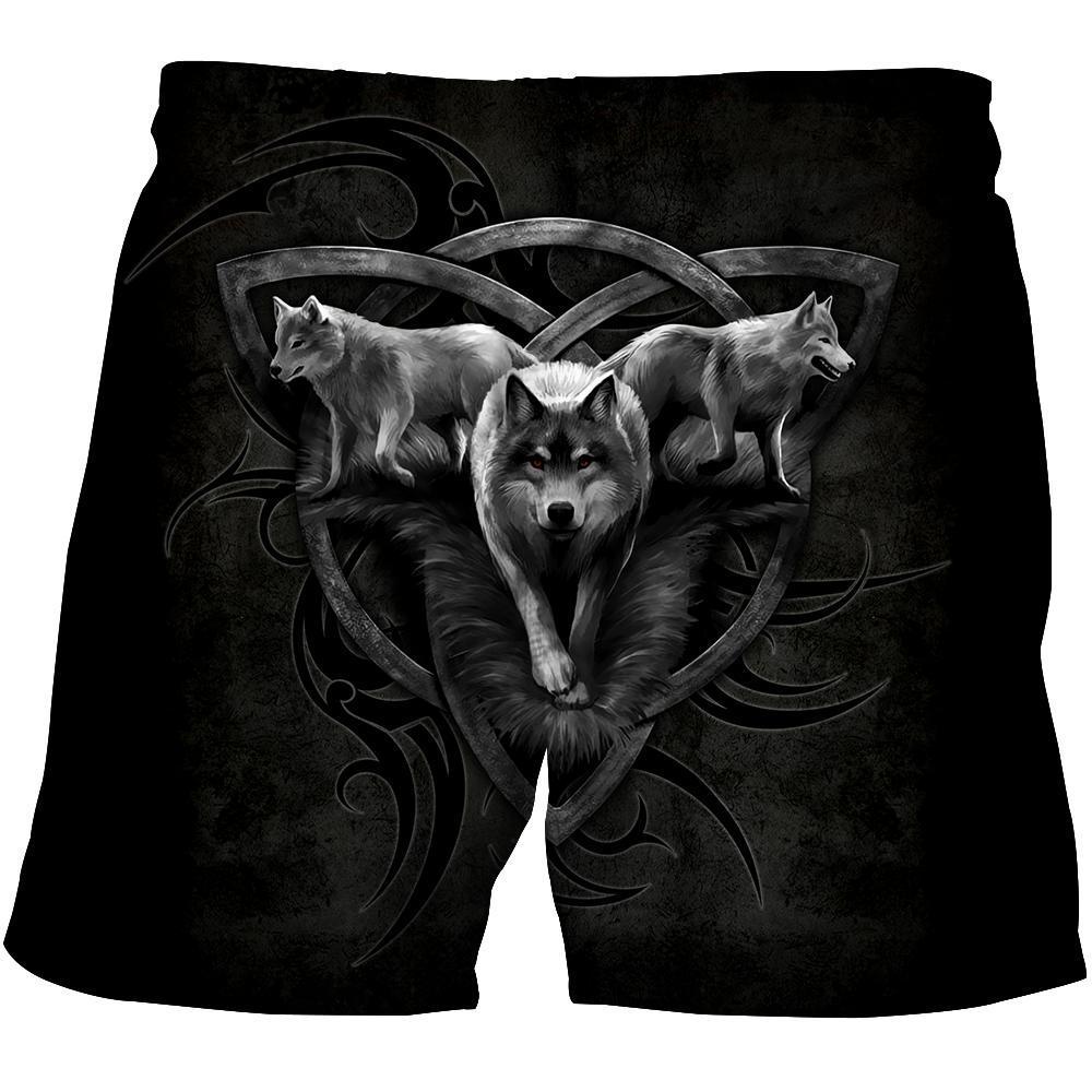 Black Wolf Nightmare 3D Over Printed Hoodie for Men and Women-ML