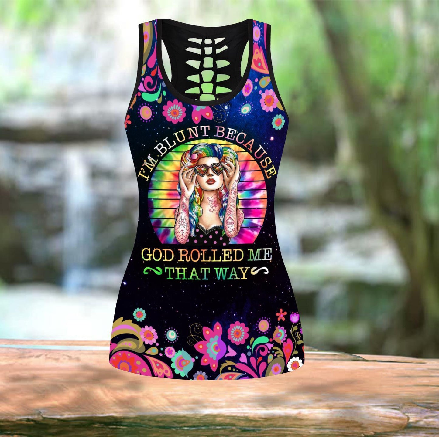 Blunt Girls Hippie Combo Legging Tank Top Outfit