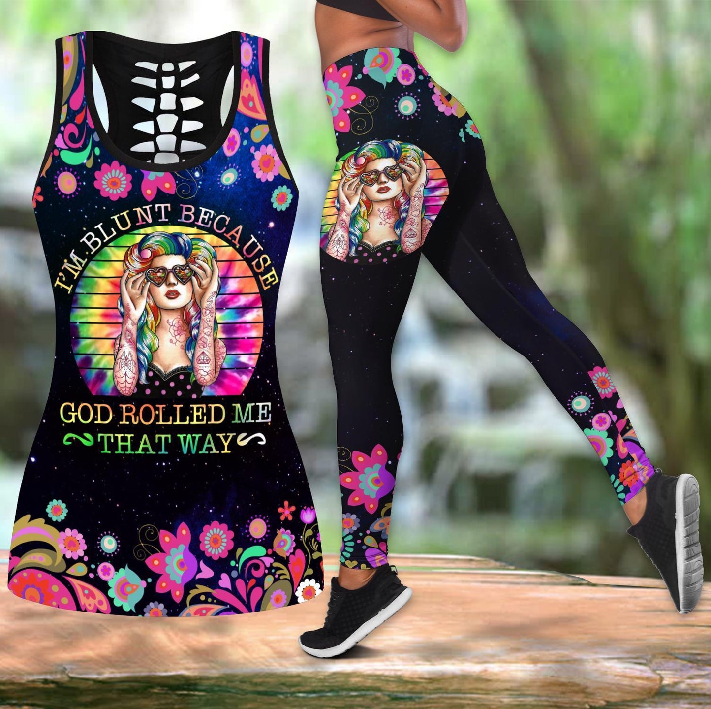 Blunt Girls Hippie Combo Legging Tank Top Outfit