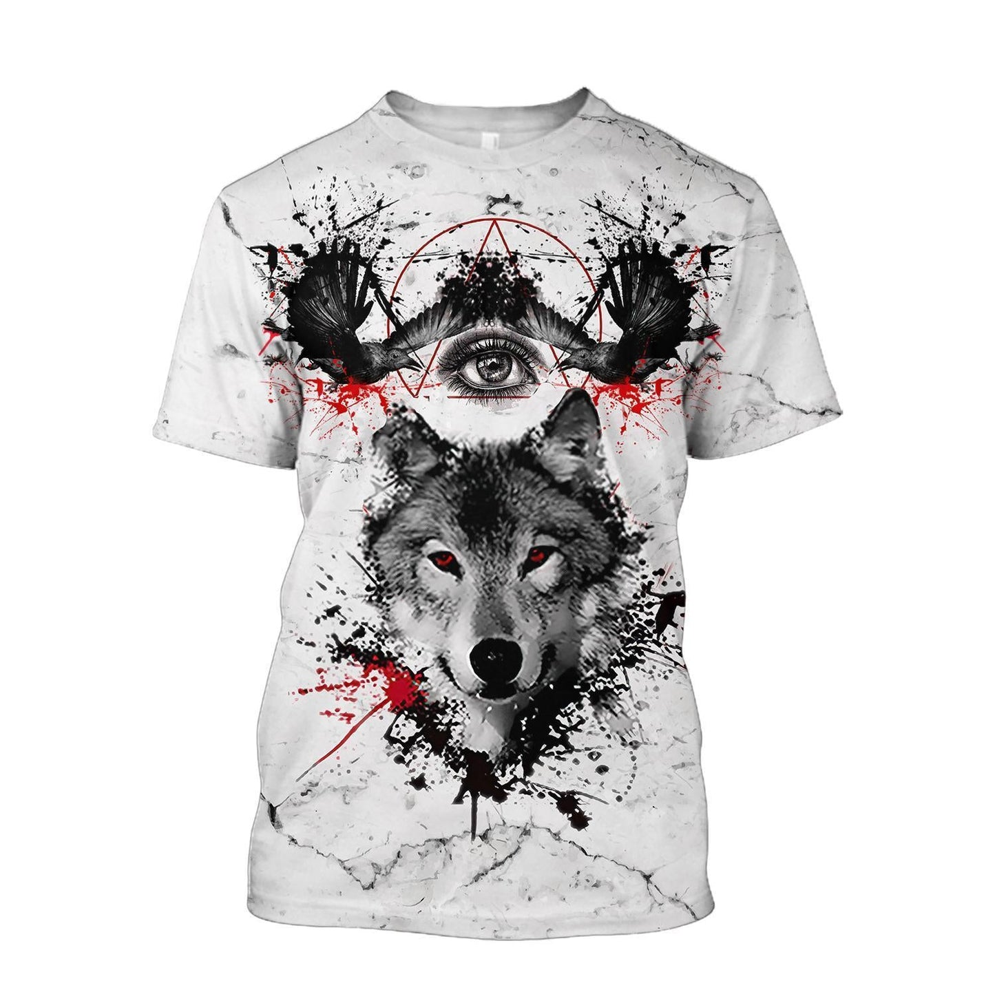 Wolf Blood Tattoo 3D Over Printed Hoodie for Men and Women-ML