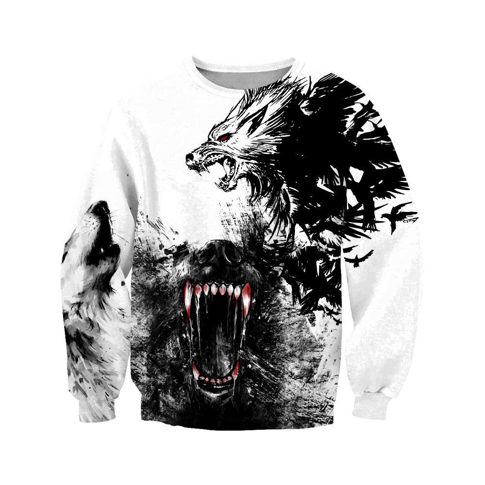 Wolf Bleed For You 3D Over Printed Hoodie for Men and Women-ML