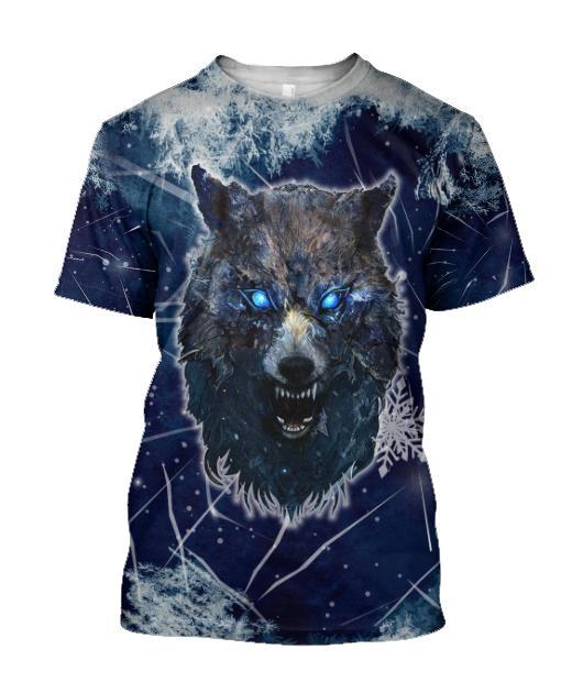 Winter Is Coming Wolf 3D Over Printed Hoodie for Men and Women-ML