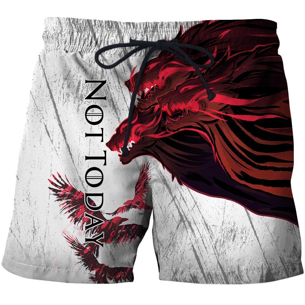 Blood Wolf Not Today & Raven 3D Over Printed Hoodie for Men and Women-ML