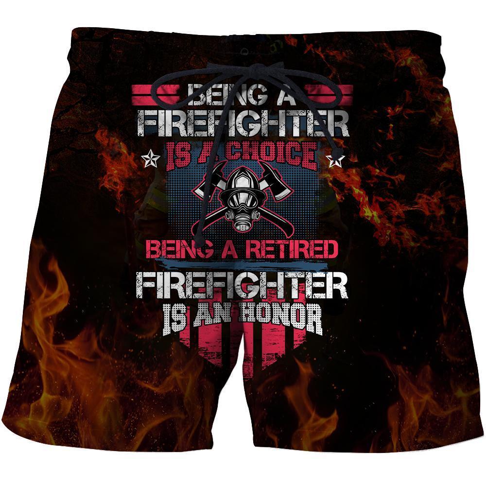 Honor To Be Firefighter 3D Printed Hoodie For Men And Women