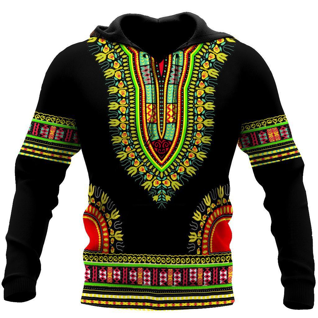 African Dashiki Pattern Hoodie for Men and Women