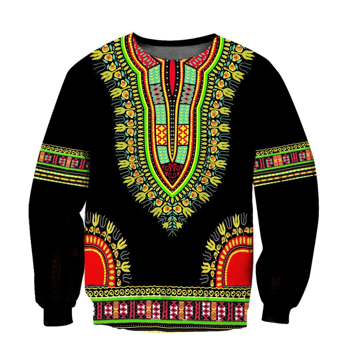 African Dashiki Pattern Hoodie for Men and Women