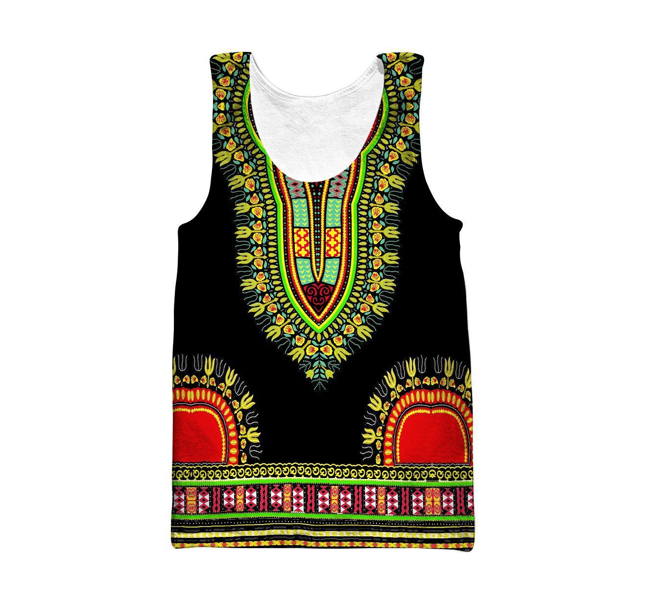 African Dashiki Pattern Hoodie for Men and Women
