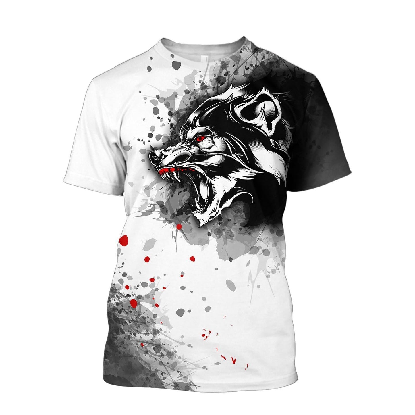 Wolf 3D Over Printed Hoodie for Men and Women-ML