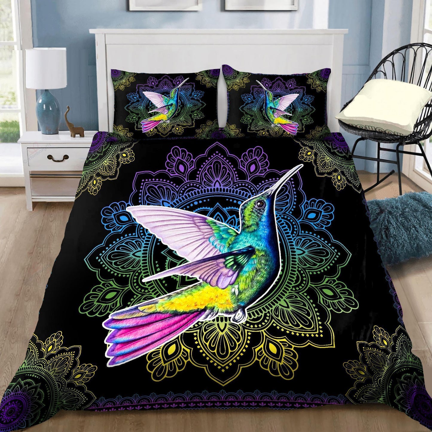 Amazing Rainbow Hummingbird Mandala Bedding Set-ML ML15092007