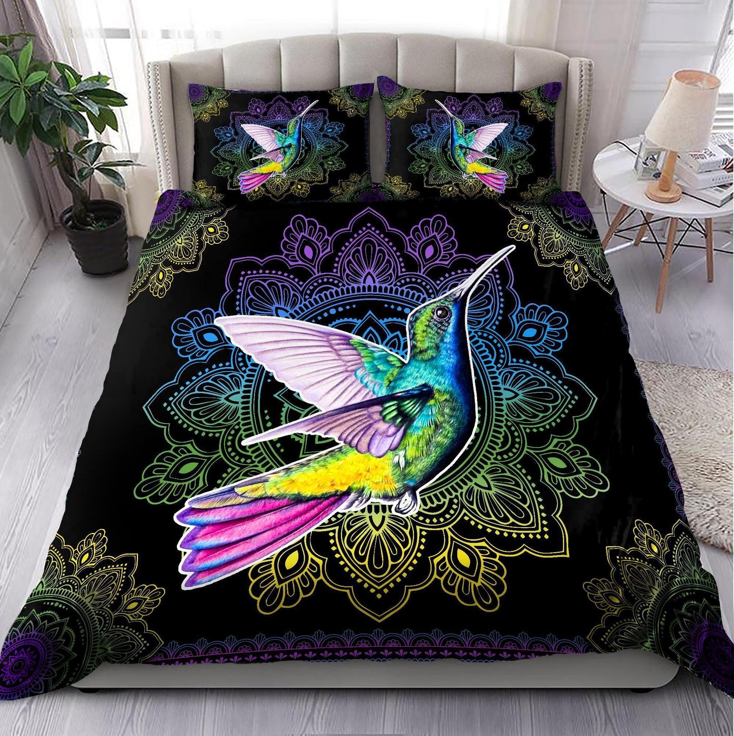 Amazing Rainbow Hummingbird Mandala Bedding Set-ML ML15092007