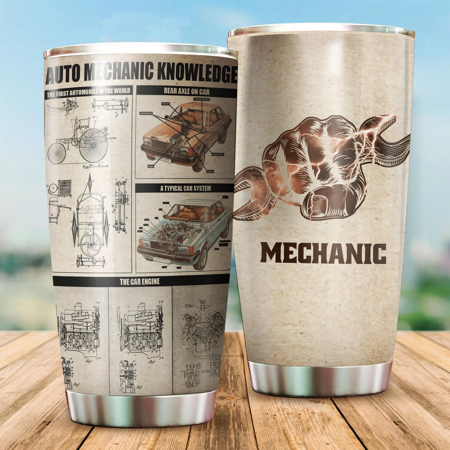 Auto Mechanic Knowledge Tumbler TN