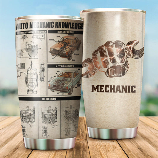 Auto Mechanic Knowledge Tumbler TN