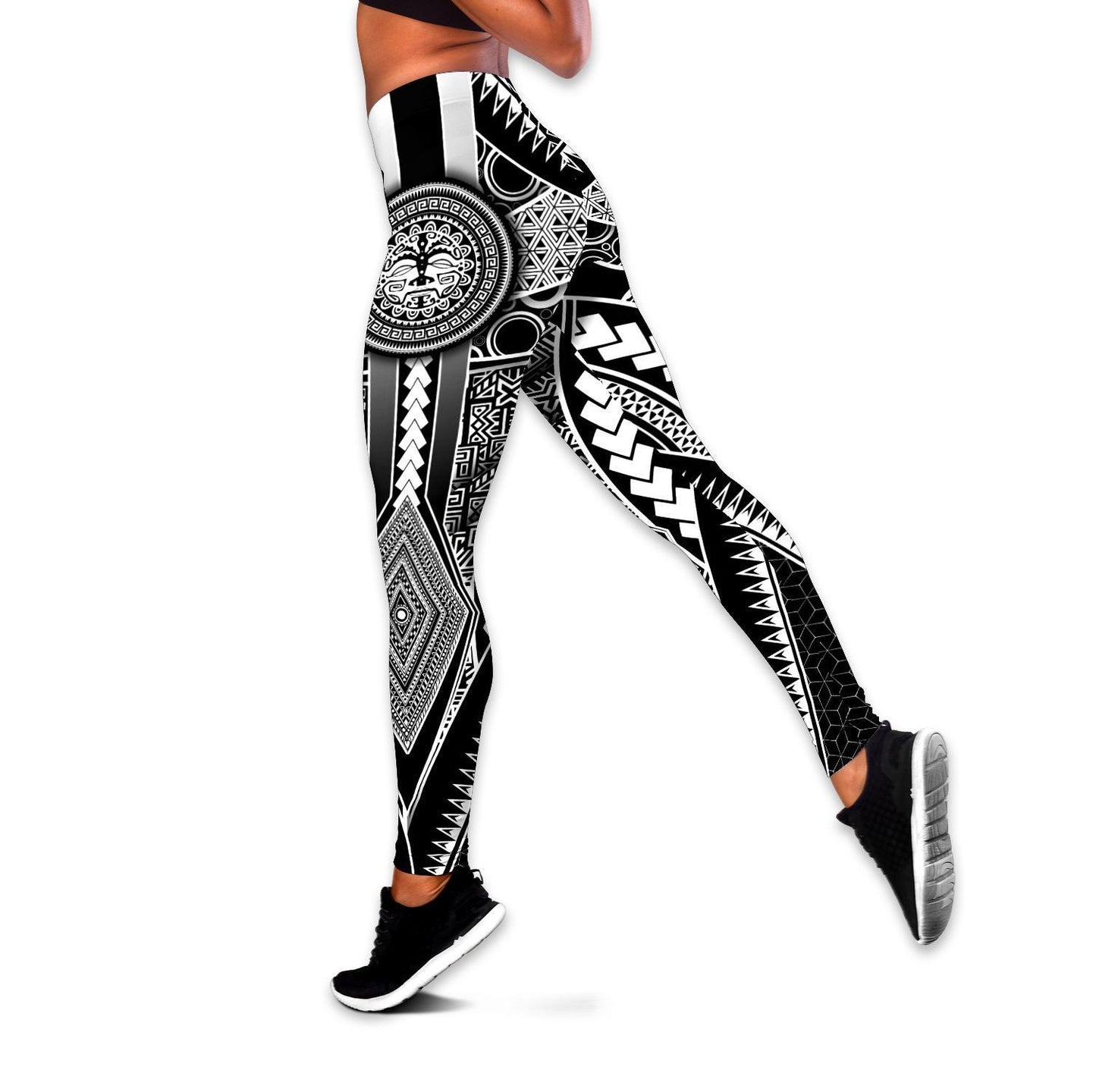 Amazing Polynesian Pattern Legging & Tank top
