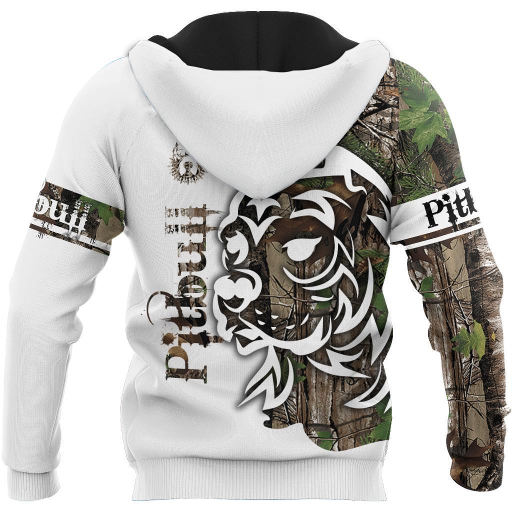 Pitbull Dog Camo 3D All Over Printed Unisex PL