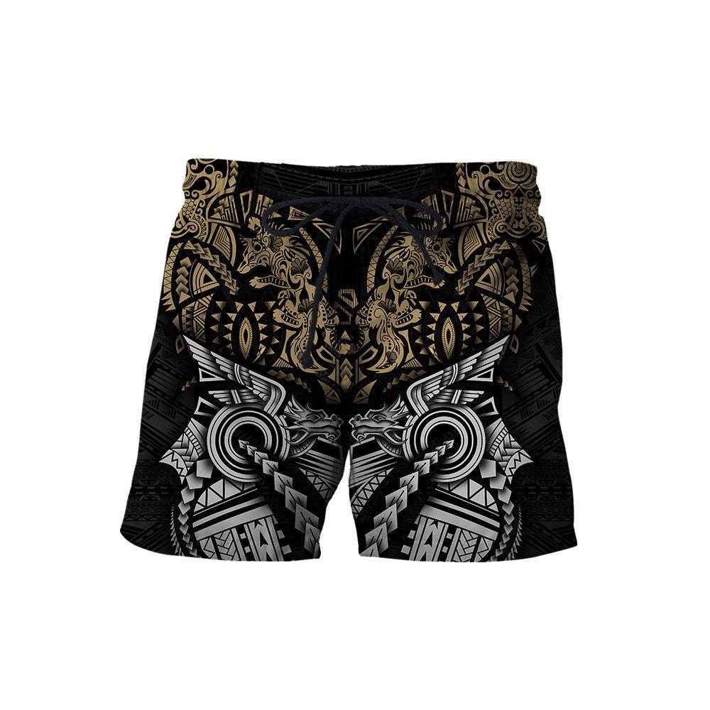 Amazing Polynesian Wolf Tattoo Unisex Hoodie ML