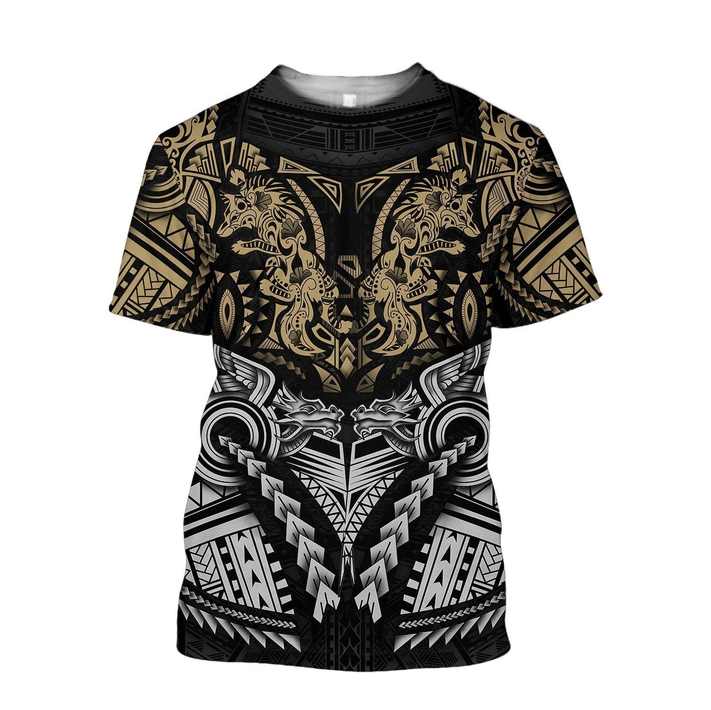Amazing Polynesian Wolf Tattoo Unisex Hoodie ML