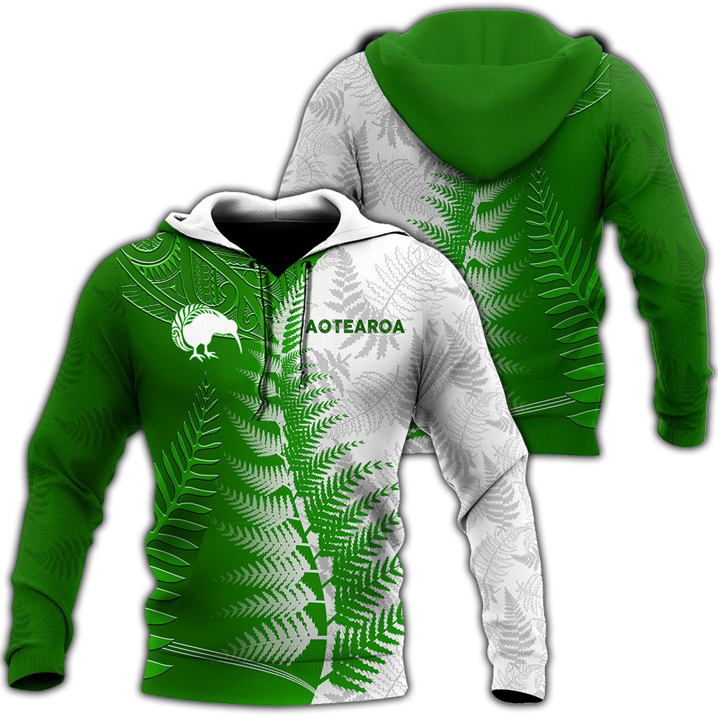 Aotearoa New Zealand Silver Fern Kiwi Classic 3D Unisex Hoodie