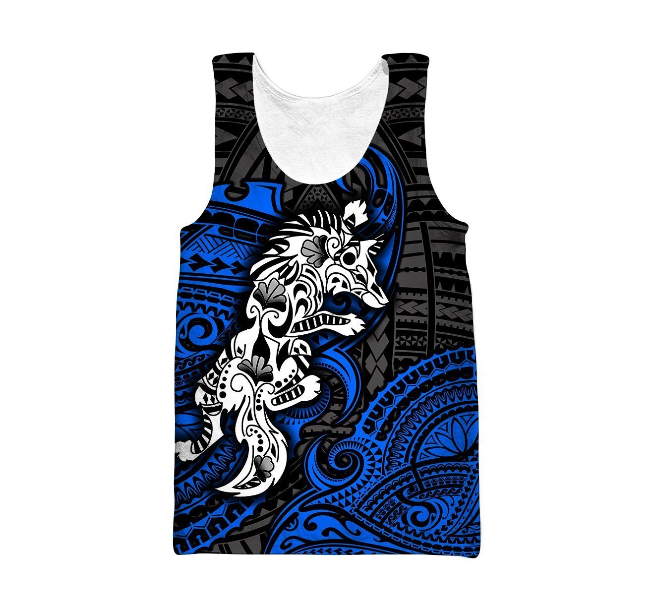 Amazing Polynesian Wolf Tattoo Unisex Hoodie ML