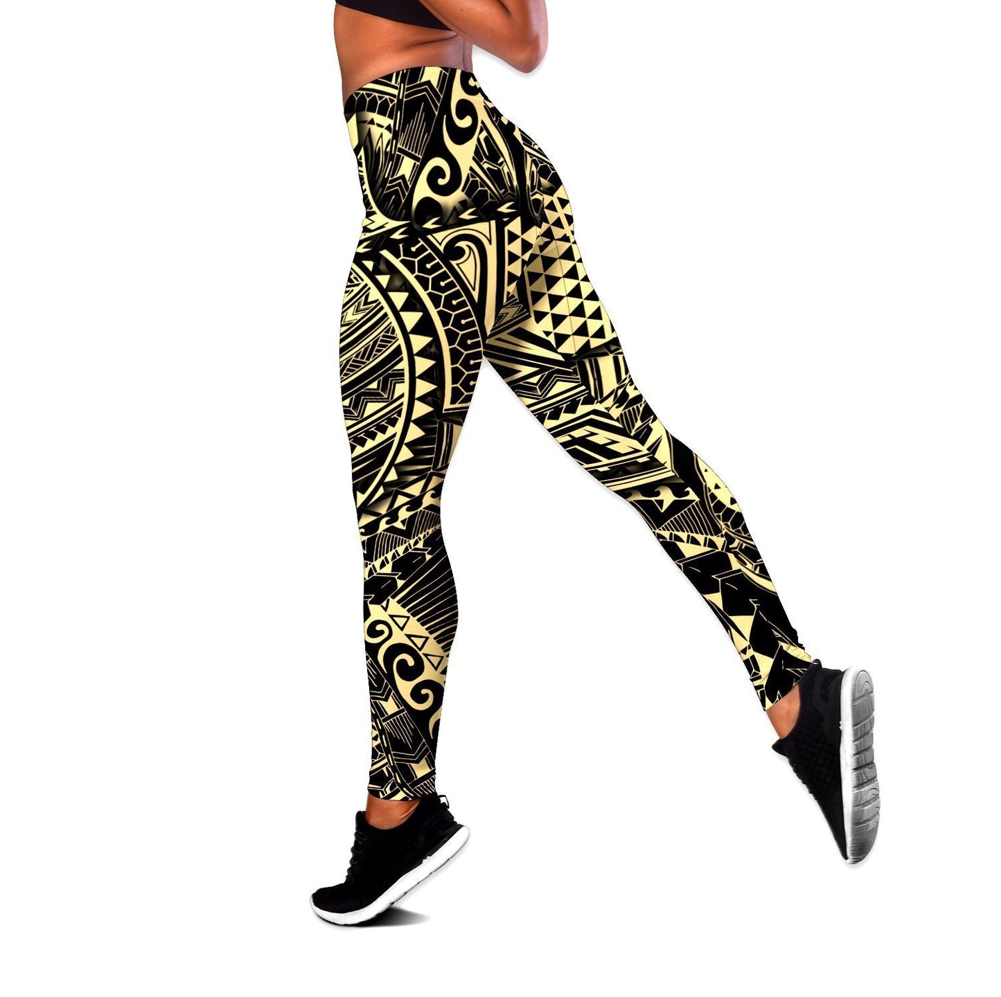 Amazing Polynesian Tattoo 3D All Over Printed Legging & Tank top ML