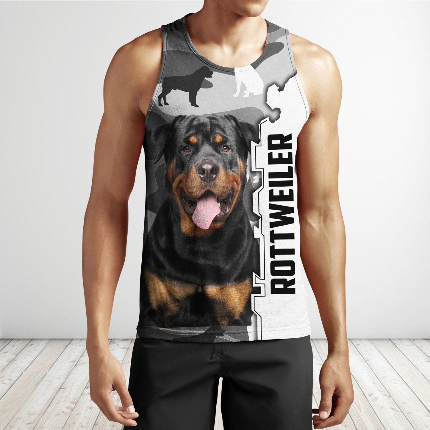 Rottweiler dog 3D All Over Printed shirt & short for men and women PL