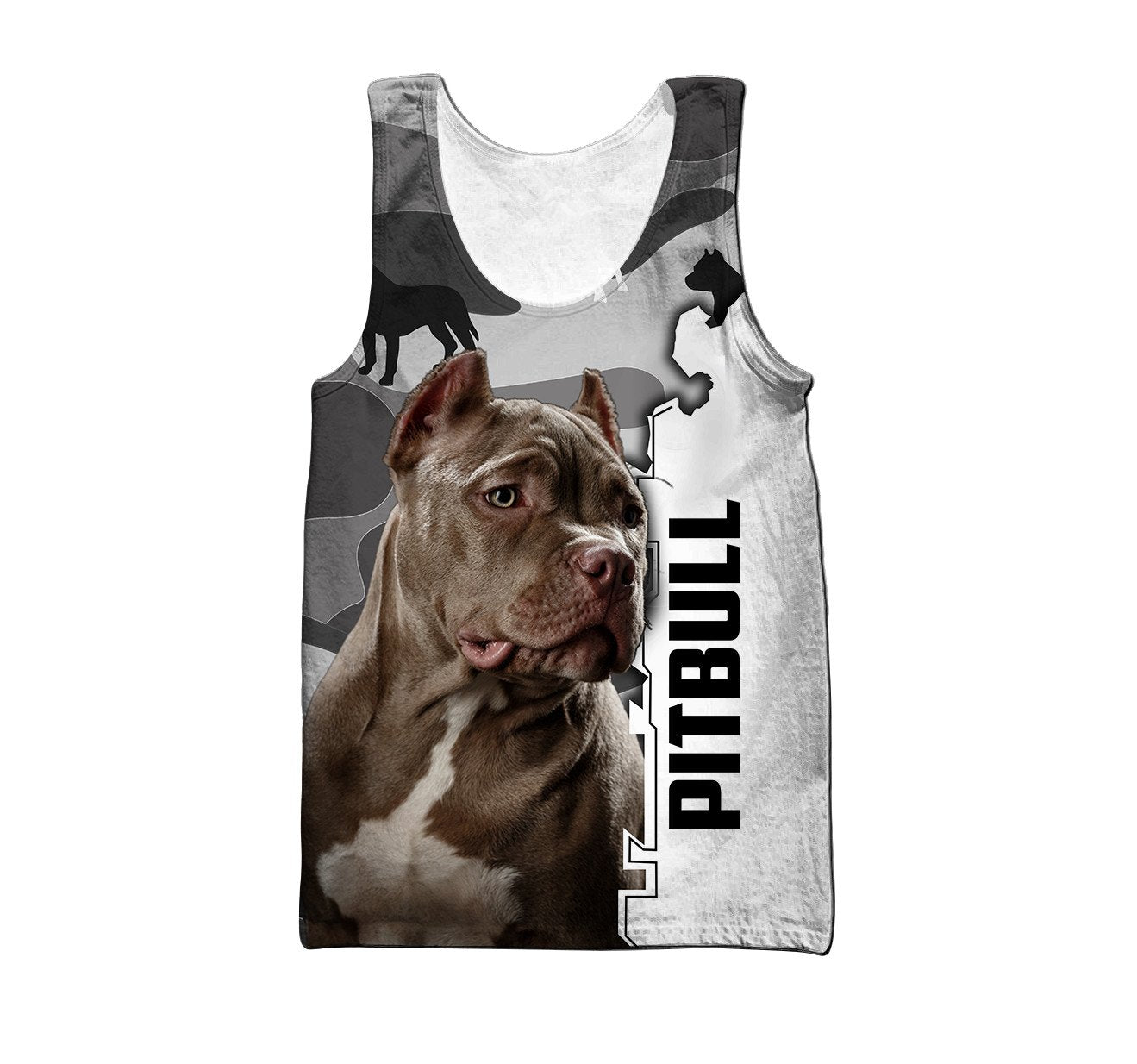 Pitbull dog 3D All Over Printed Unisex PL