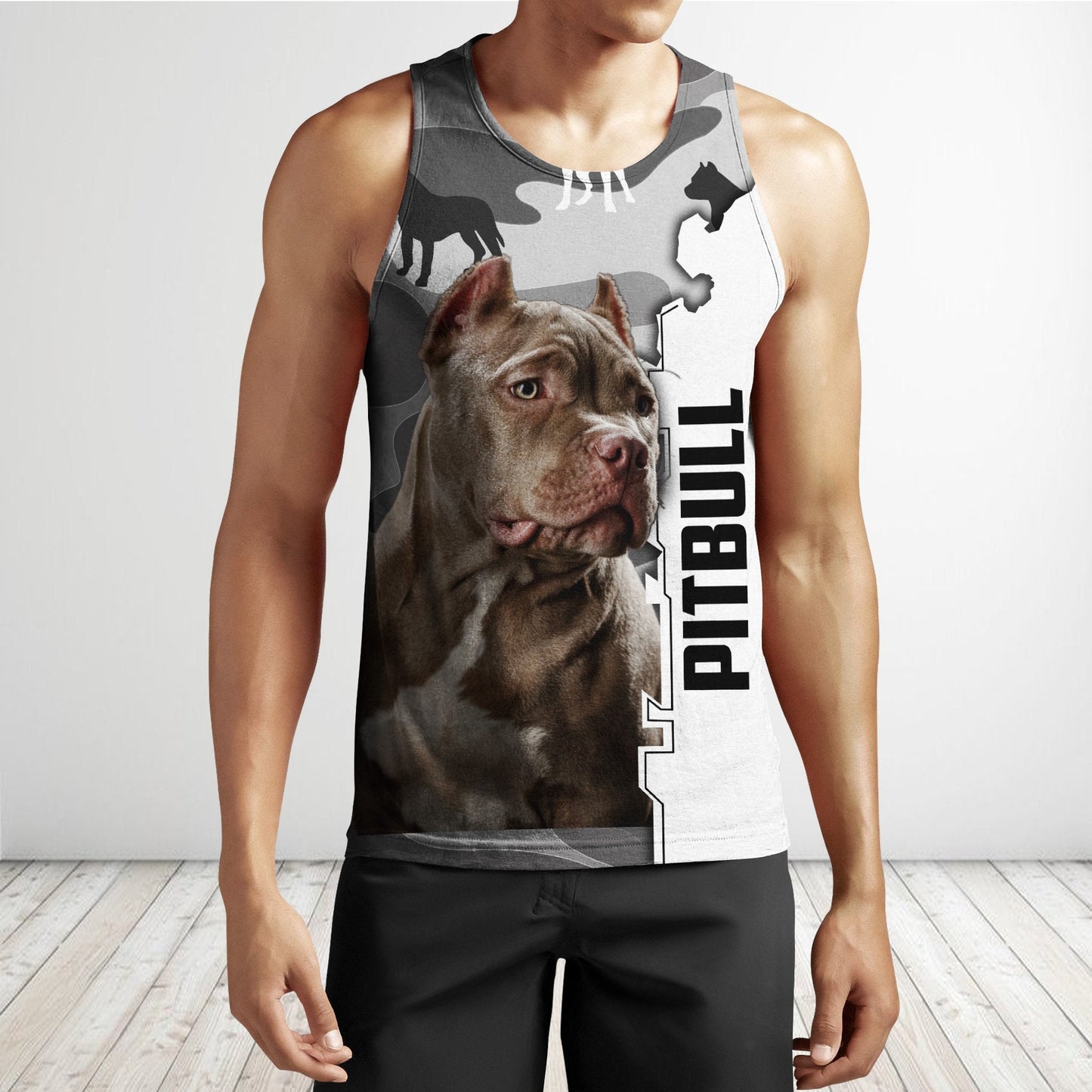 Pitbull dog 3D All Over Printed Unisex PL