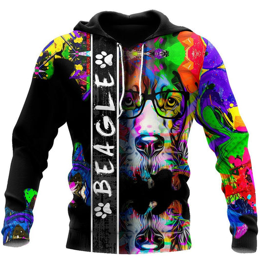 Beagle dog full color 3D All Over Printed Unisex PL