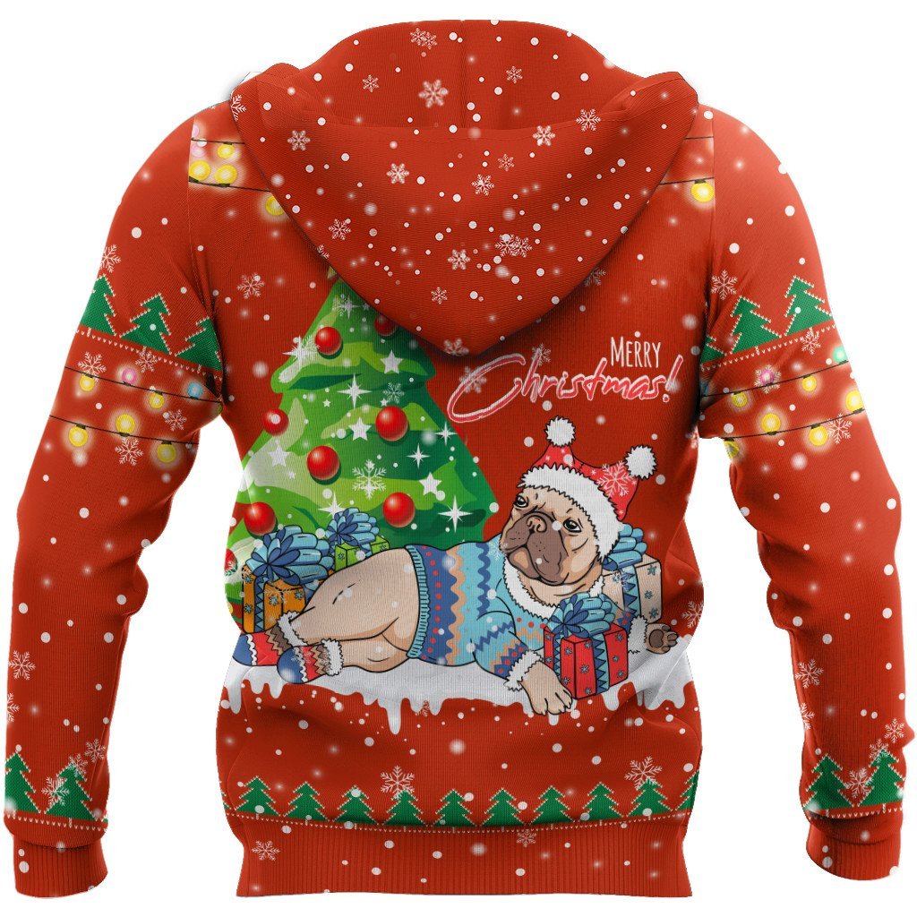 Bull dog chritmas 3D All Over Printed Unisex PL
