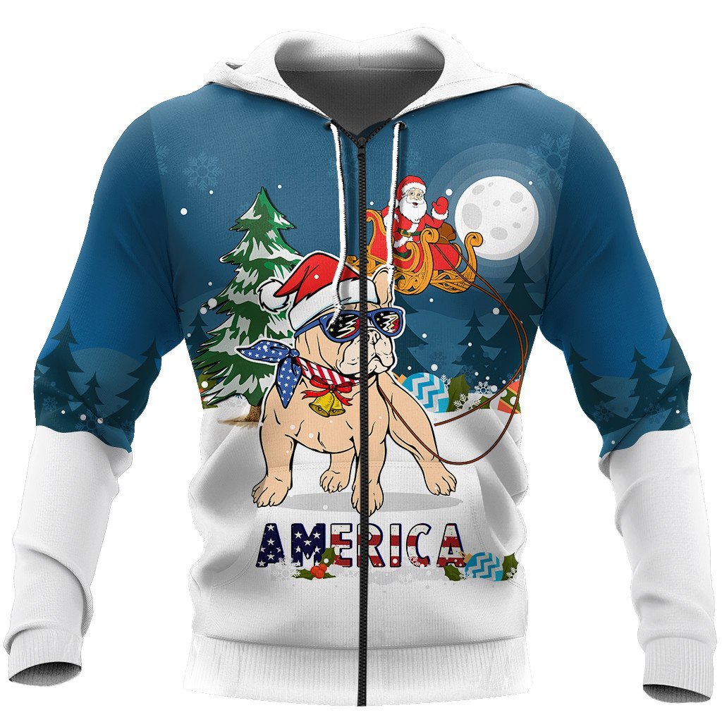PitBull & Santa chritmas 3D All Over Printed Unisex PL
