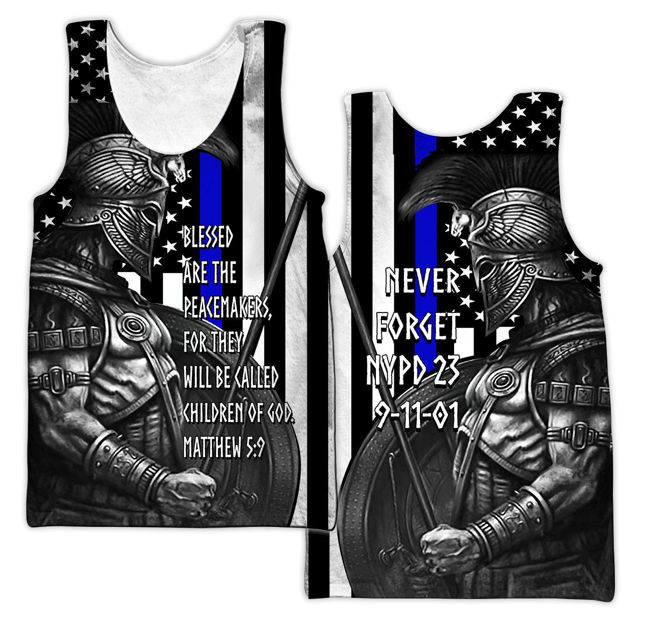 NYPD never forget our fallen brothers 3D All Over Printed shirt & short for men and women PL