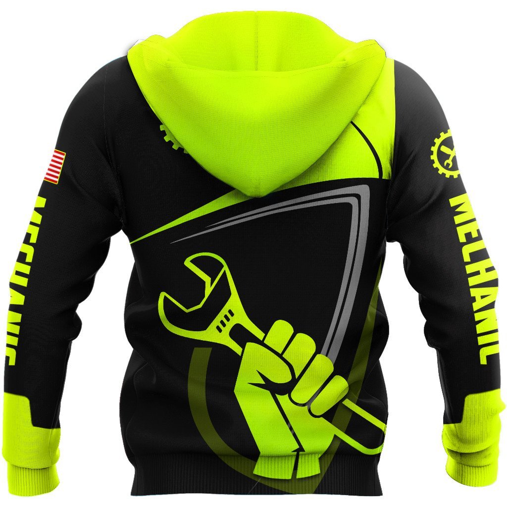 All Over Printed Mechanic Hoodie For Men and Women TN