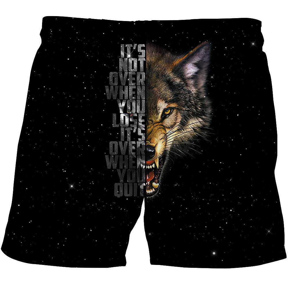 Wolf Never Quit 3D All Over Printed Unisex Deluxe Hoodie ML